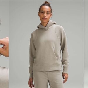 Lululemon loungeful riverstone taupe hoodie size 4